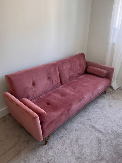 Pink sofa bed