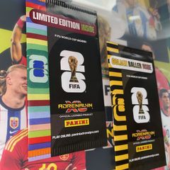 Panini Adrenalyn XL 2026 World Cup 1 Golden Baller Pack and 1 Limited Edition Pack