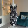 Ladies Black & White Floral Dress from Debenhams Image 4