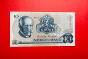 NORWAY  10 Kroner  1983 . Pick  36 ( Uncirculated )