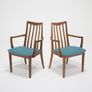 Vintage Set of Six Teak Fresco Dining Chairs With Carvers, G-Plan, United Kingdom, 1960s. Image 4
