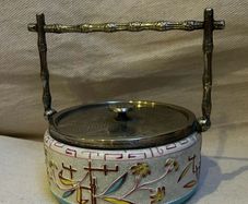 Aesthetic Movement biscuit barrel