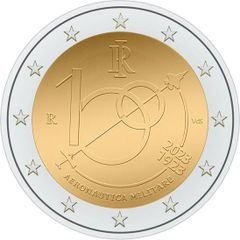 Italy 2 Euro Commemorative Coin 2023 - Italian Air Force. Uncirculated.