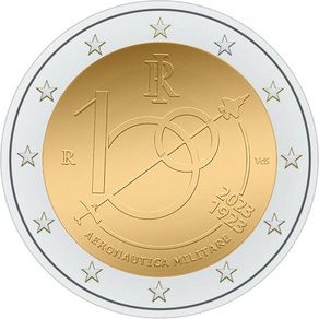 Italy 2 Euro Commemorative Coin 2023 - Italian Air Force. Uncirculated.