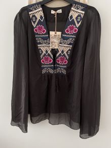 Odd Molly Silk Blouse Size XL Brand new