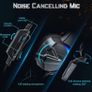 Gaming Headset for PS4 PS5 Xbox One PC Switch PS4 Headset with Noise Cancelling Mic, 3D Surround Sound Over Ear Gaming Headphones with RGB Light 3.5mm Jack (FREE POSTAGE) Image 6