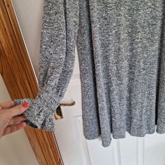 Wallis Long Sleeve Grey Dress - 16
