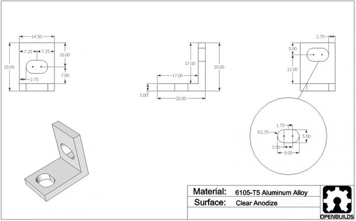 (10pcs) Single Universal L Bracket