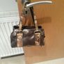 Small chocolate brown handheld bag Image 3