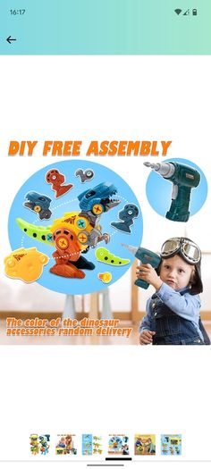 Dinosaur assembly toy