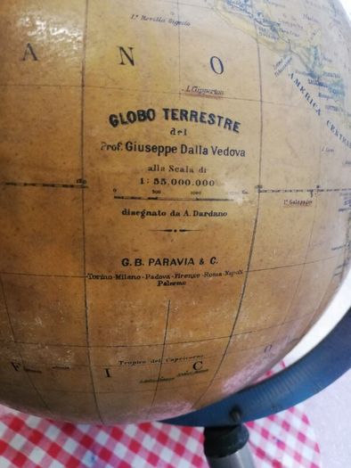 Rare, Large Vintage Globe Italian Paravia