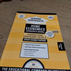 Leaving Cert Home Economics Higher and Ordinary Levels EDCO Exam Papers 2025