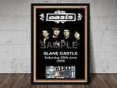 Oasis Slane Castle 2009 A4 Size Framed Poster