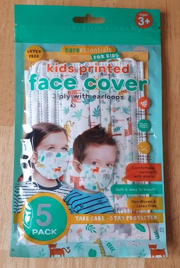 BNIP - 5 pcs Reusable Childs Fabric Mask - #
