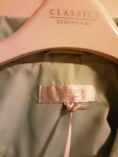 Hooded Jacket from Debenhams   Size: 20 UK .. 48 EU  ..  Colour: Pastel Green/Final Price Drop