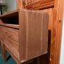 Pair Scandanavian style solid teak console tables Image 5