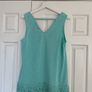 Dunnes Stores Blue Lace Vest Top Image 8