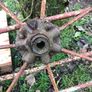 Vintage horse cart wheel Image 3