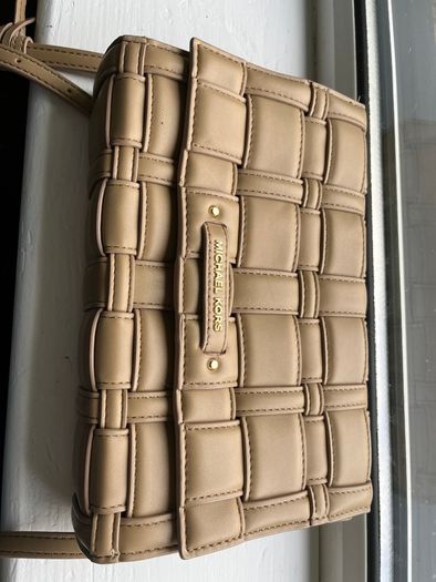 Michael Kors Ivy Woven Crossbody Handbag