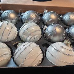 Christmas glass baubles