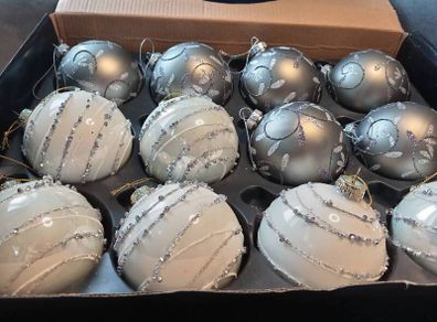Christmas glass baubles