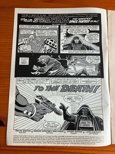 Comic: 'Star Wars Weekly' no. 69 / 1979