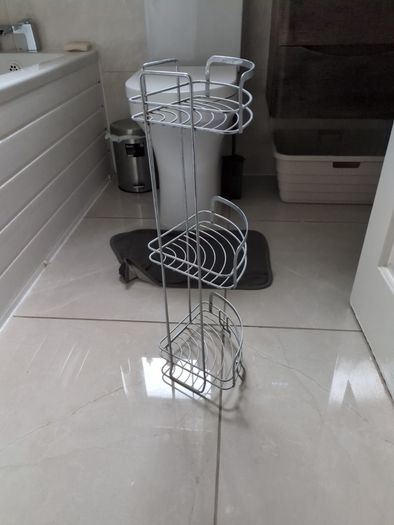 corner shower caddy stainless steel
