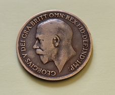 1918 George V UK Penny