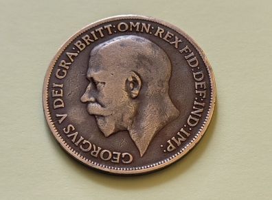 1918 George V UK Penny