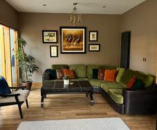 leather sofa