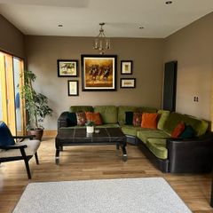leather sofa