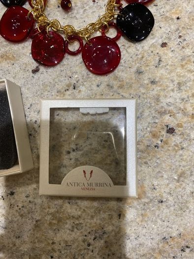 Bracelet and earrings Murano glass Venice