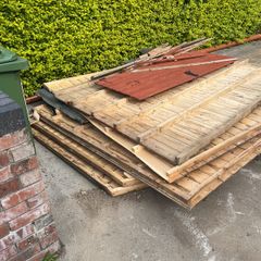 Garden shed dismantled