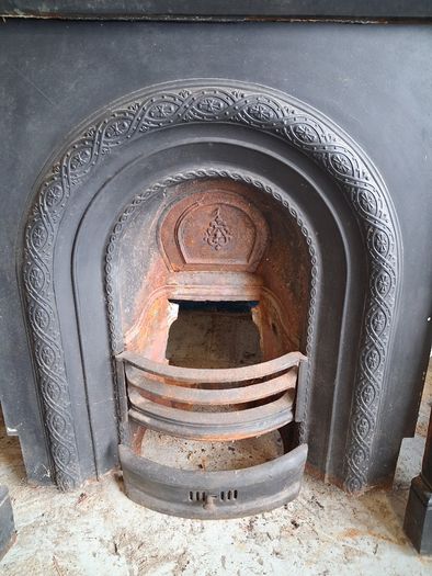 Black Slate Fireplace & Insert