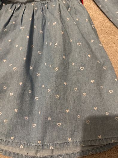 Denim baby girl dress 18-24 m