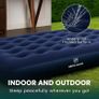 Green Haven Double Airbed with Electric AC Pump Inflatable Mattress for 2 with Waterproof Flocked Top Quick Setup Blow Up Bed for Camping & Guest Use Image 7