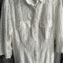 Bnwt Boohoo Puff Sleeve Shirt Dress White-16 Image 3