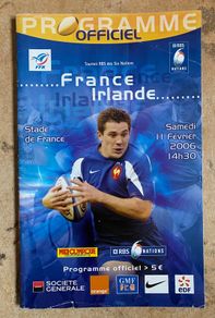 2006 France v Ireland - RBS Six Nations Championship Programme