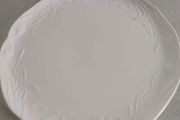 Large Double Handle Fine Bone China  Calke White Dish La Cartuja De Sevilla Pickman .s.a. Colore Inalterable Made In Spain 18