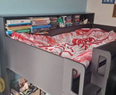 Kids Grey midsleeper bed