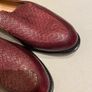 women shoes burgundy loafers designer Esska size 5 Brand New Image 3