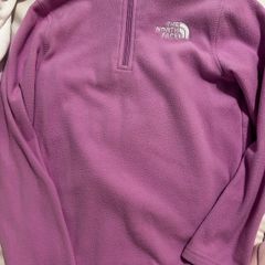 Girls north face half zip
