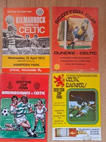 Celtic FC Scottish Cup Programmes X 4