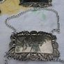 6 X Vintage Silver Plated Decanter Labels Image 4
