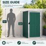 Garden Tool Shed Green Galvanised Steel Green Image 4