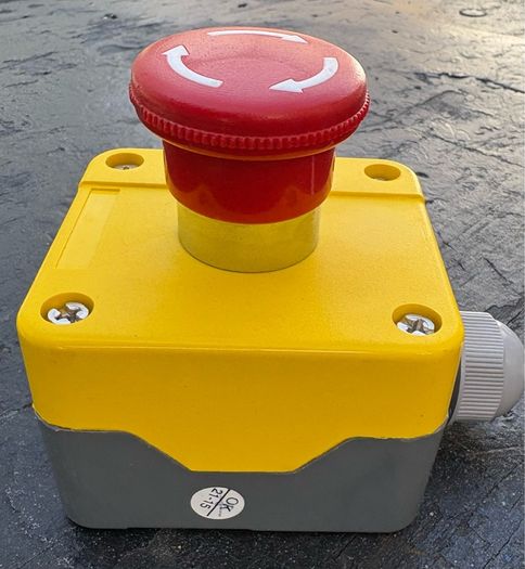 Twist Release Emergency Stop Push Button, Surface Mount,