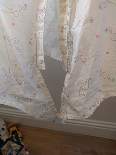 Blouse with flamingo print