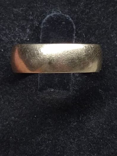 Vintage 9ct Gold Wide Band Ring  Fully Hallmarked London  Size 57