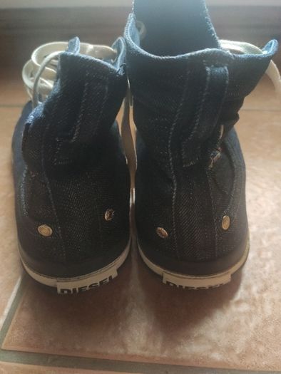 Diesel Denim High-Top Sneakers