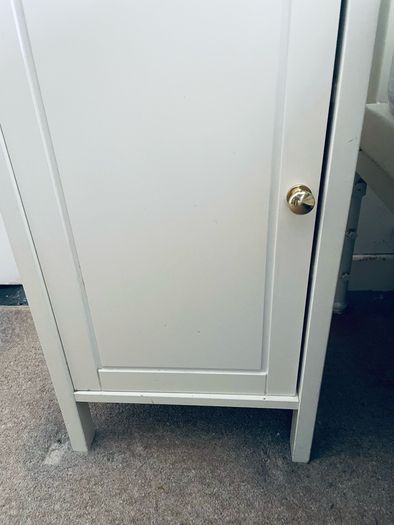 Pair of Discontinued IKEA HEMNES Bedside Cabinets Lockers White
